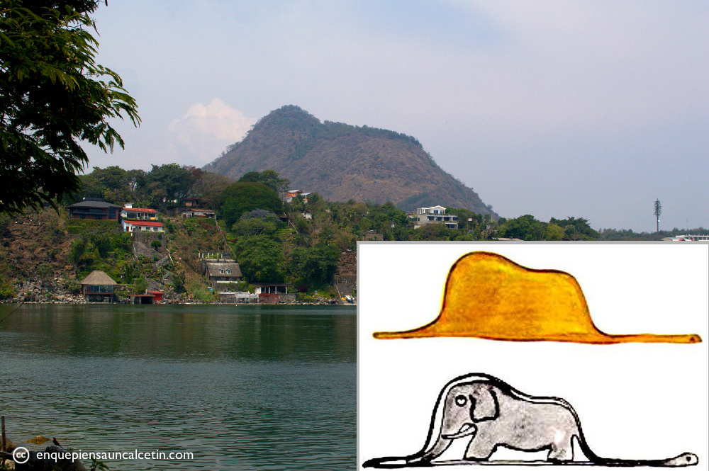 El Principito, el sombrero, la boa comiéndose un elefante, y el Cerro del Oro.