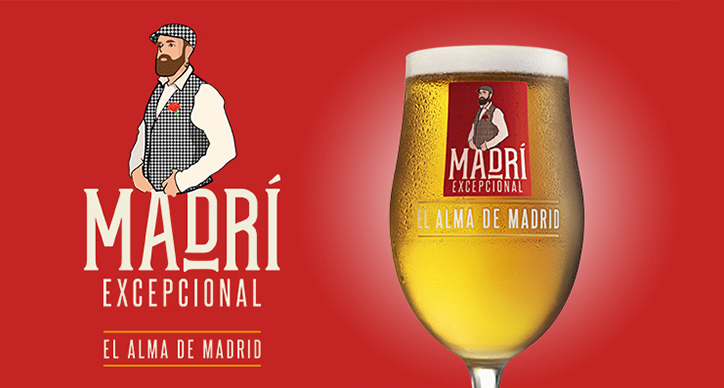 cartel cerveza madrid excepcional